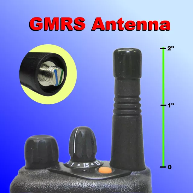 C26 GMRS 2" Tuned Antenna for Motorola P1225 CP200 CT150 SABER BC130 EX500 EX600