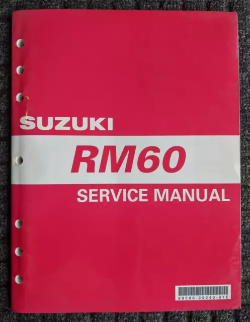 2003 SUZUKI RM60 Motorcycle Service Repair Shop Manual / 99500-20240-01E