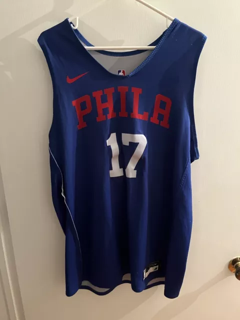 2018-19 JJ Redick Authentic Player Worn Game Used Practice Jersey Nike COA 76ers