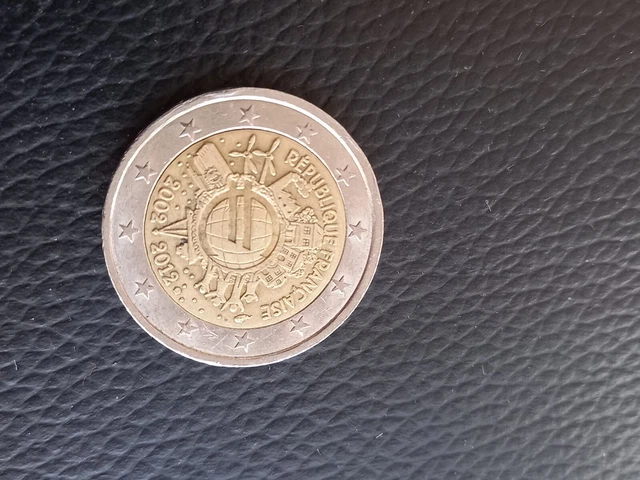 Piece 2 Euros Commemorative Republique Francaise 2002-2012