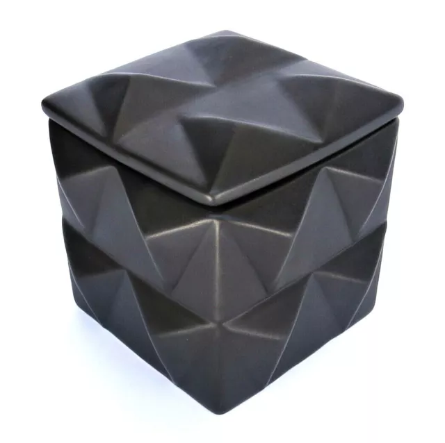 DWELL STUDIO by Global Views Braque Box Matte Black Small 6x6x5" Jewelry Vessel