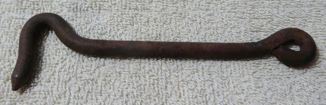 Vintage RUSTIC RUSTY  6"' Gate Door Shed Barn Door Hook for Latch Metal Cabin 2
