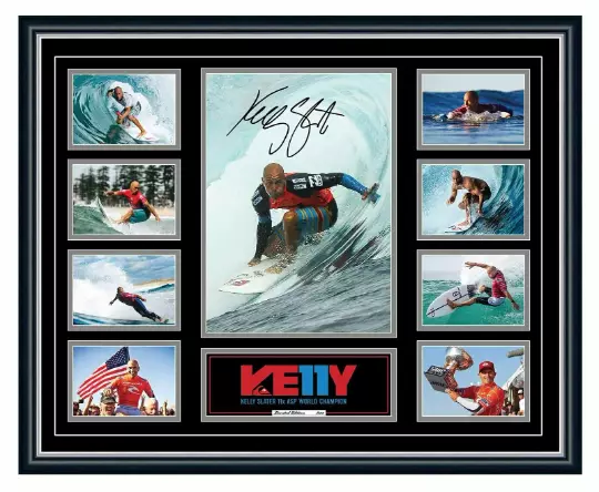 Kelly Slater 11 Times World Champion Signed Limited Edition Framed Memorabilia