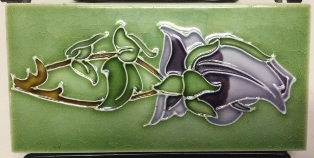 Vintage Rare Art Nouveau Decorative Tile TR Boote England Collectible 6x3 Inch