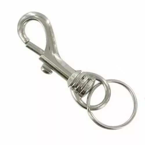Strong Metal Belt Clip Hipster Keychain Keyring Key Fob Wallet Holder Chain Ring