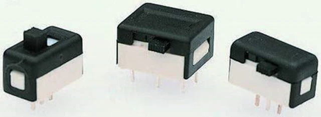 PCB SLIDE SWITCH Double Pole Double Throw (DPDT) On-Off-On 100 mA @ 30 ...