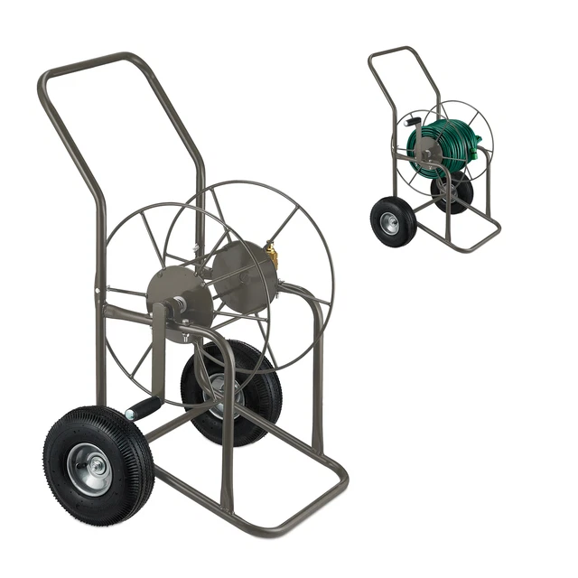 Schlauchwagen 80 m, Schlauchtrommel, Gartenschlauchwagen, Schlauchaufroller