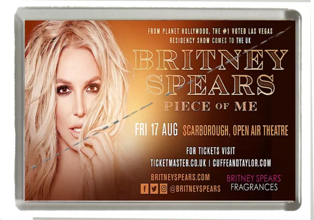 Britney Spears Scarborough  2018 - Fridge Magnet Large 90 mm x 60 mm