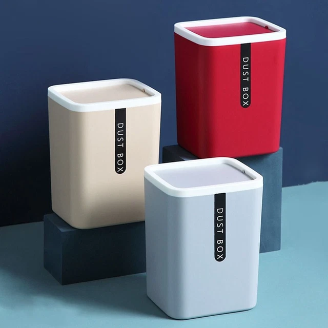 with Swing Lid Dustbin Garbage Basket Trash Can Sundries Barrel Waste Bin