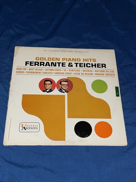 FERRANTE & TEICHER GOLDEN PIANO HITS Vinyl LP Album United Artists UAS