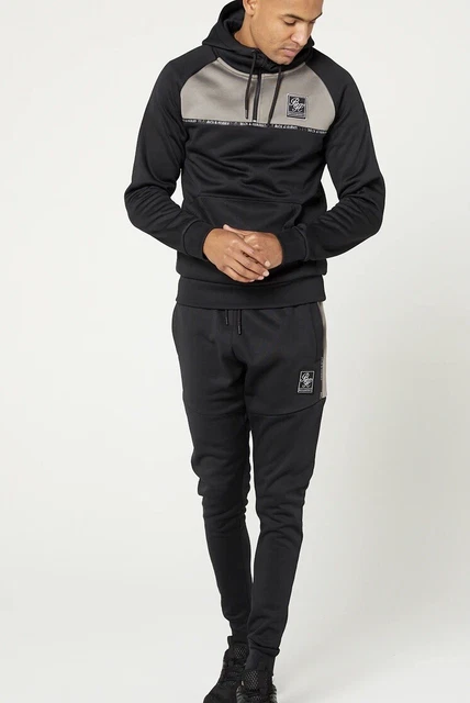 BECK HERSEY Tracksuit Black Grey Size M 19.99 PicClick UK