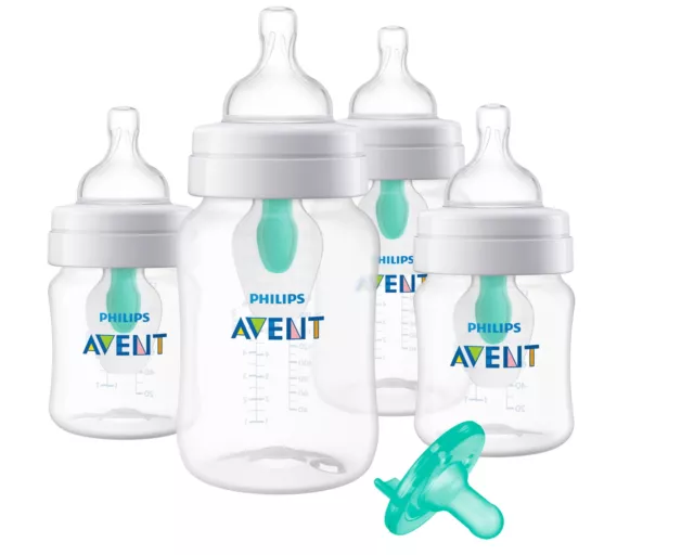 Philips Avent Anti-colic Baby Bottle with AirFree Vent Newborn Gift Set .