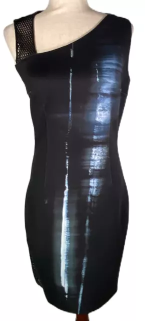 ELIE TAHARI Women's NWT Black/Blue/White Sleeveless Sheath Dress $398 - Size 6