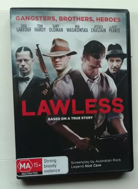 Lawless (2012) Region 4 DVD - Tom Hardy, Guy Pearce, Gary Oldman - Like New Cond