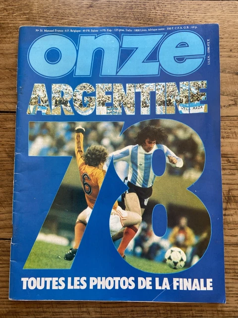 Magazine Onze Spécial Argentina 78 – Toutes Les Photos De La Finale, Rare