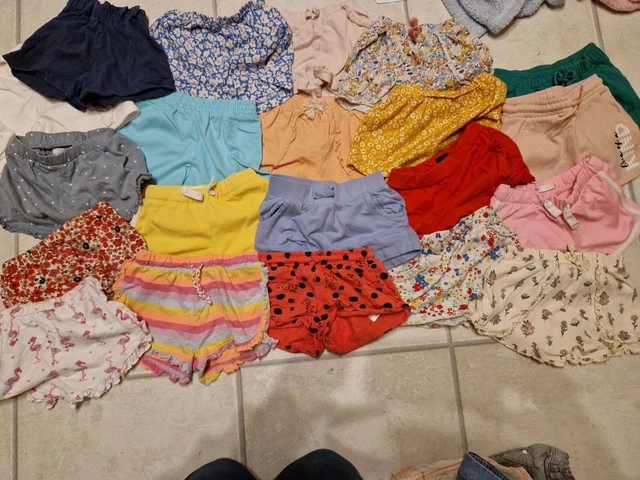 Pacchetto pantaloncini ragazze età 3-4 anni estate