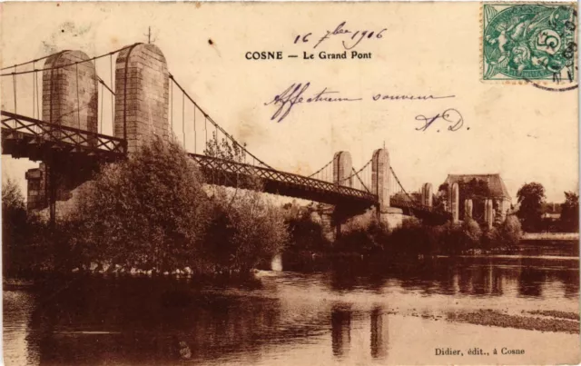 CPA AK COSNE - Le Grand Pont (255207)