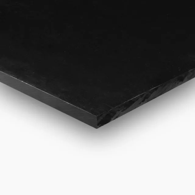 HDPE (High Density Polyethylene) Plastic Sheet 1" x 8" x 12" Black Color