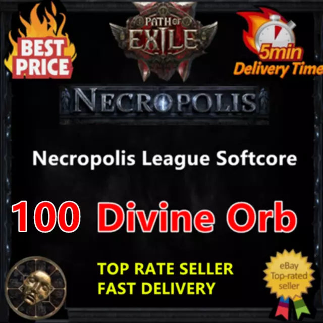 Path of Exile 100 x Divine Orb Necropolis League Softcore POE Necropolis PC Fast