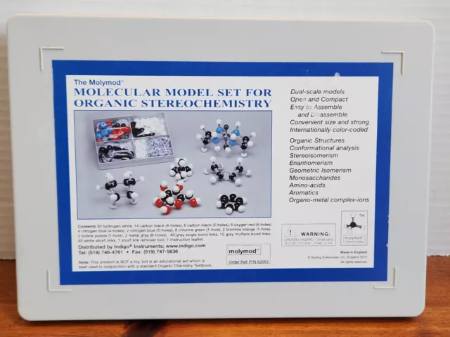 The Molymod Molecular Model Set For Organic Stereochemistry Complete