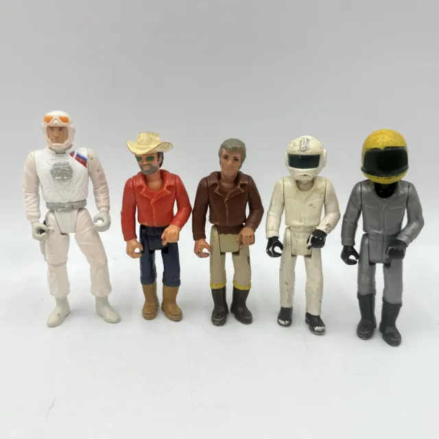 Vintage 1970s Fisher Price Adventure People Action Figures Pilot - Lot Of 5