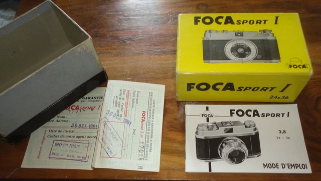 Ancien Appareil photo Foca Sport En boite d'origine et mode d'emploi