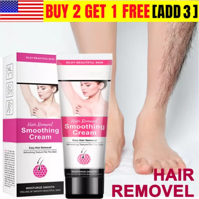 Painless Permanent Hair Removal Cream Stop Hair Growth Cream Safe For Women Men