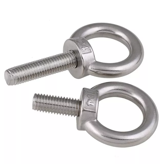 M3-M24 Lifting Eye Bolts Ring Shape Screws hooking Nuts Part 304 Stainless Steel