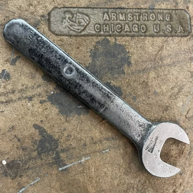 vintage  11/16” Armstrong Wrench Lathe Rocker Tool Post Wrench USA