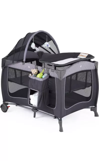 Pamo Baby 3 In One Travel Cot With Changing And Carrying Bag. Brand New