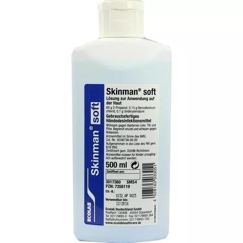 SKINMAN soft Händedesinfektion Spenderflasche, 500 ml PZN 07356119