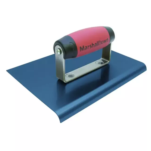 6 In. X 6 In. Marshalltown Blue Steel Edger with 3/8 In. Kraft Tool Concrete Rad