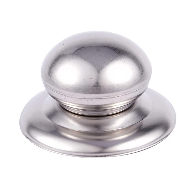 Home 58mm Diameter Silver Tone Metal Base Pot Lid Knob M4E7E7