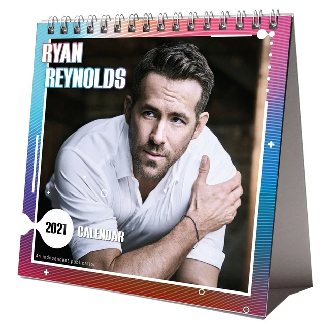 RYAN REYNOLDS 2021 Desktop Calendar NEW With Christmas Card Sexy Man £4.95  - PicClick UK