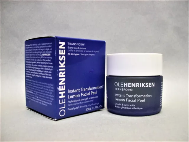 Peeling facial de limón transformación instantánea Ole Henriksen 1,7 oz/50 ml nuevo en caja ¡raro!