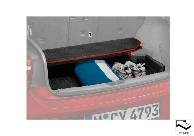 Tapis De Coffre Original BMW F40 - Noir, Protection Anti-Salissure Et Humidité Pour Le Coffre
