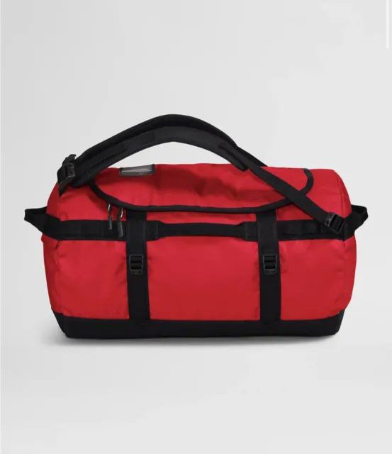 North Face Base Camp Duffel S / 50L TNF Red / TNF Black Backpack 13”x21” NEW