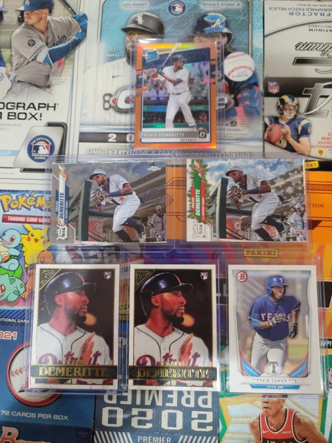Travis Demeritte Crazy 6 Card Lot Rated Rookie /100 Topps Chrome Bowman PSA