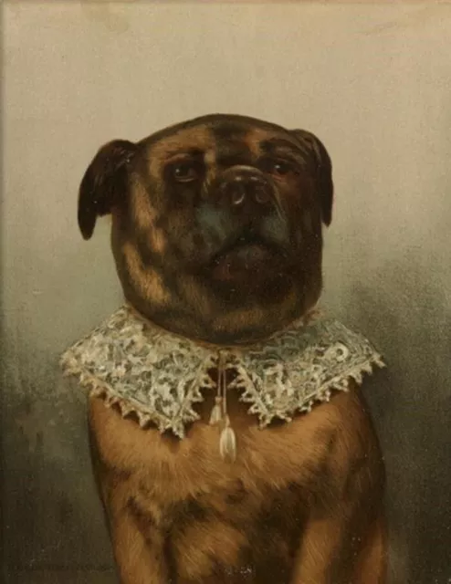 Victorian Trading Co Uncle Toby Dog Anthromorphic Print by Frederick Dielman PB7
