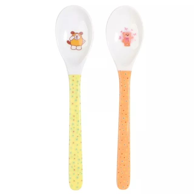 Baby Spoon Straight for Head Feeding Training Cutlery Dishes Tableware Infant Fe