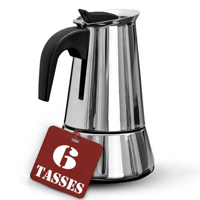 Cafetière Italienne 6 Tasses Outdoor Camping-Car Van Camion Gaz Electrique