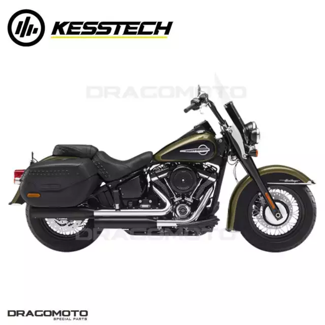 2018-2019 Harley FLHC 1750 ABS Softail Heritage Classic 107 KESSTECH Exhaust...