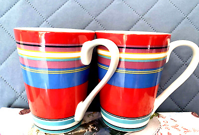 Set of 2 DKNY Lenox Urban Essentials Cherry coffee  tea mug NEW