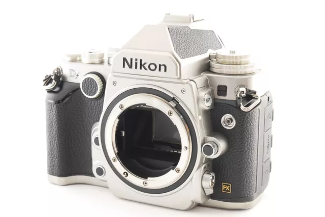 Near Mint Nikon Df 16.2 MP Digital SLR Camera Silver Body Only 8234 Shots #01627