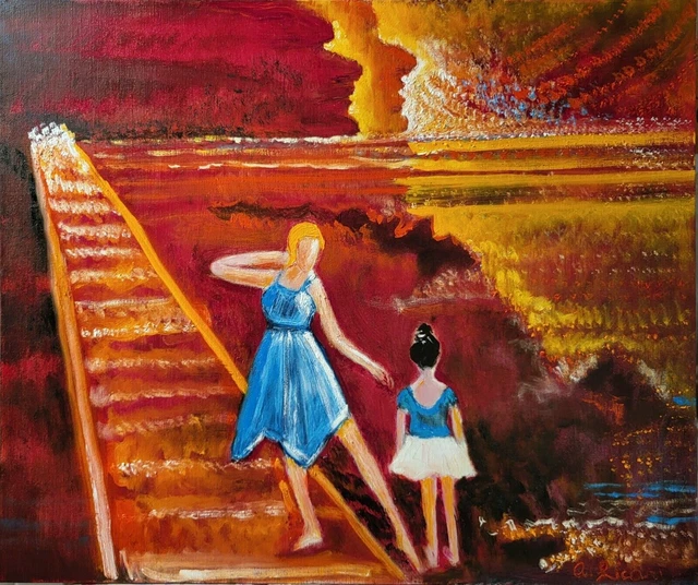 ANGELO LICARI 'INNOCENZA' Huile Sur Toile De Lin 60X50CM 2024 EUR 1.200 ...
