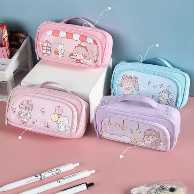 Large Capacity Pencil Case Cute Pen Case Pen Bag Pencil Box  Students