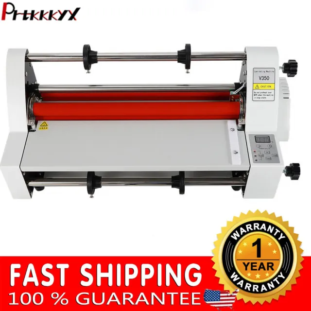 13 Inch 700W 110V Electric Hot Cold Roll Laminating Machine Roll Laminator New