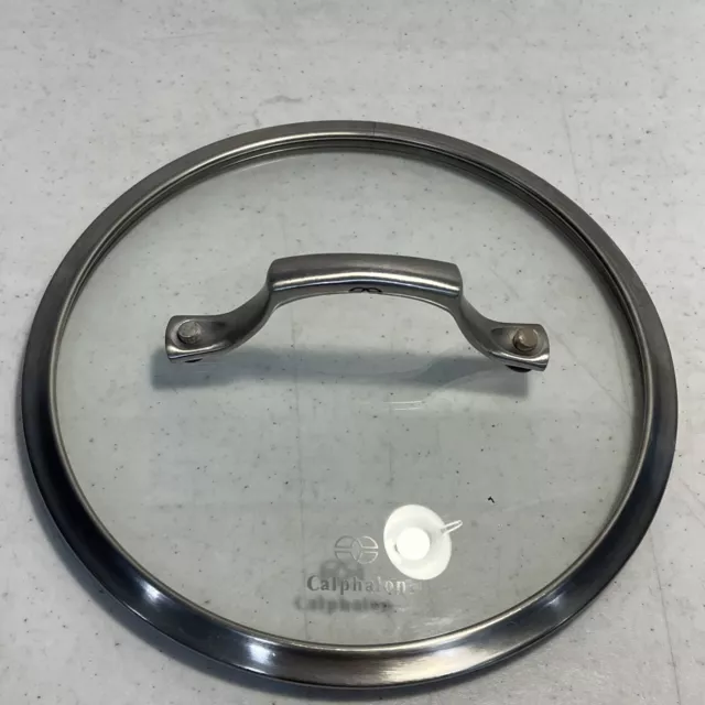 CALPHALON 9" Frying Saute Pan Replacement Glass Lid  Stainless Steel