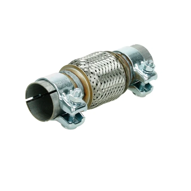 Tuyau Flexible Échappement Acier Inox | Diamètre 54 Mm | Longueur 100 Mm | Réduction Vibrations Moteur