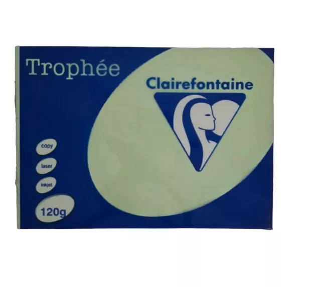 Clairefontaine Trophée - Ramette de papier 250 feuilles  A4 120 g- Pastel.